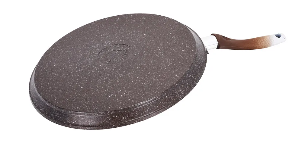 слмк350а Сковорода лавашница 350мм коричневый мрамор (5) 